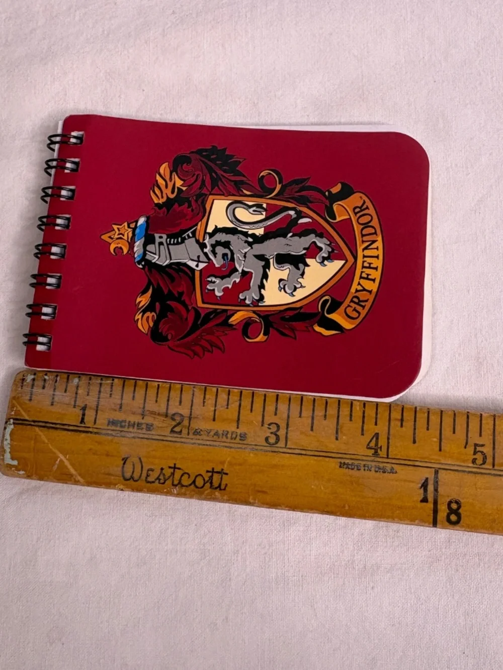 Harry Potter Wizarding World Gryffindor Spiral Note Book Novelty Spiral 4x3” New